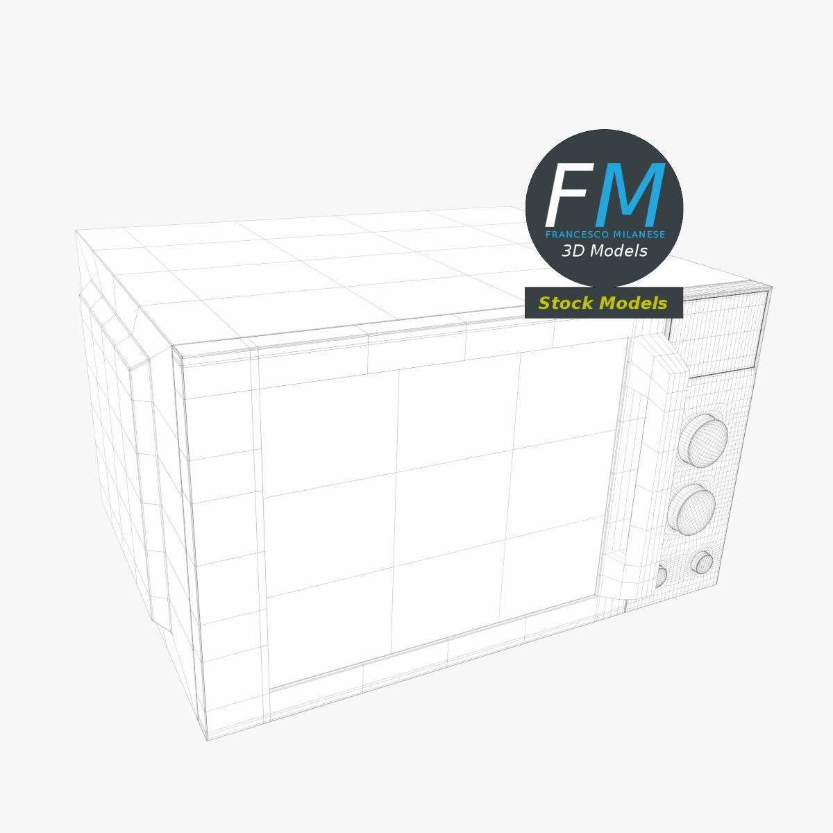 3D-Modell - Mikrowellenofen - 07