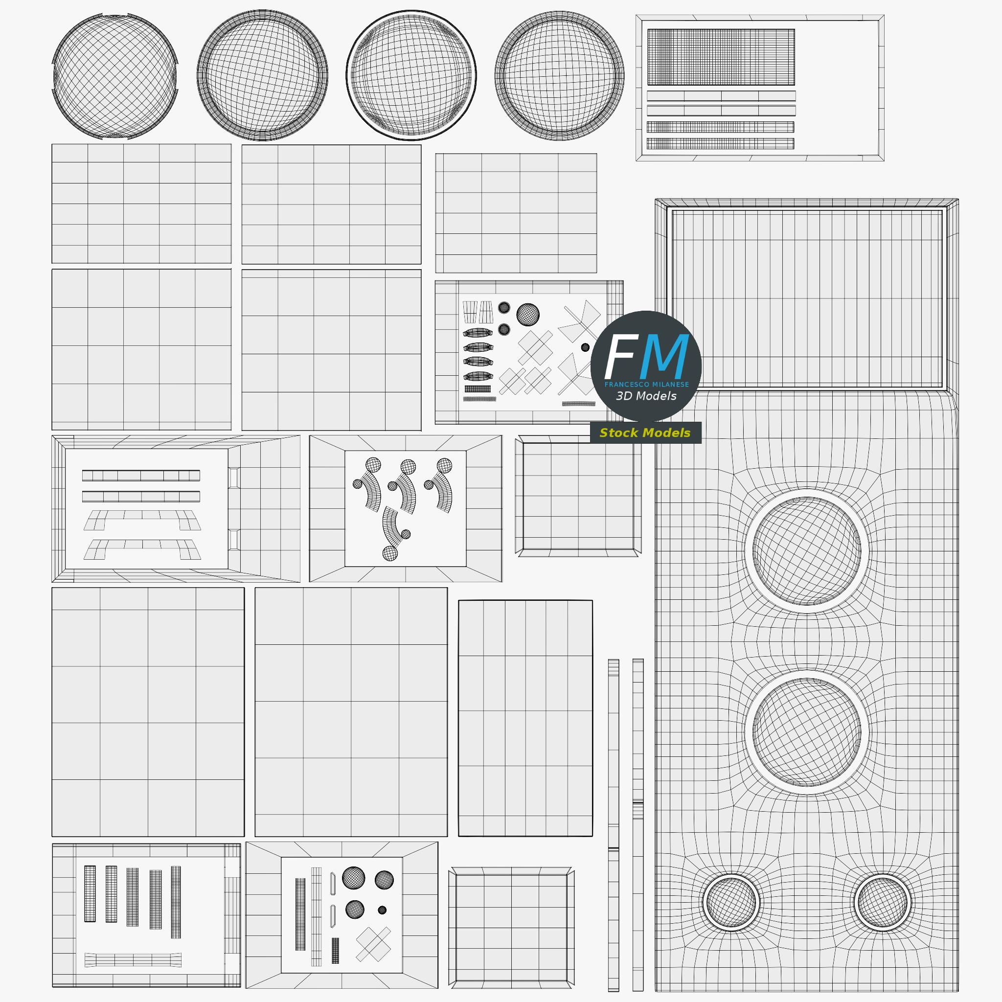 3D-Modell - Mikrowellenofen - 12 3D-Modell - Mikrowellenofen - 12