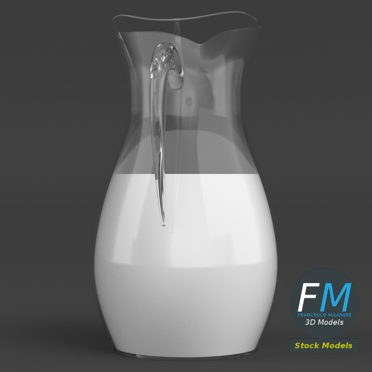3D-Modell - Milchkaraffe - 04