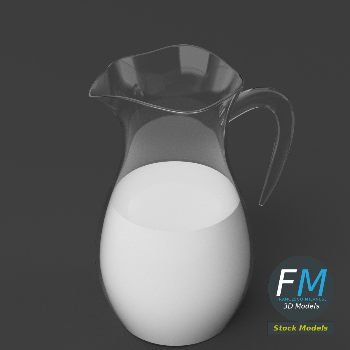 3D-Modell - Milchkaraffe - 05