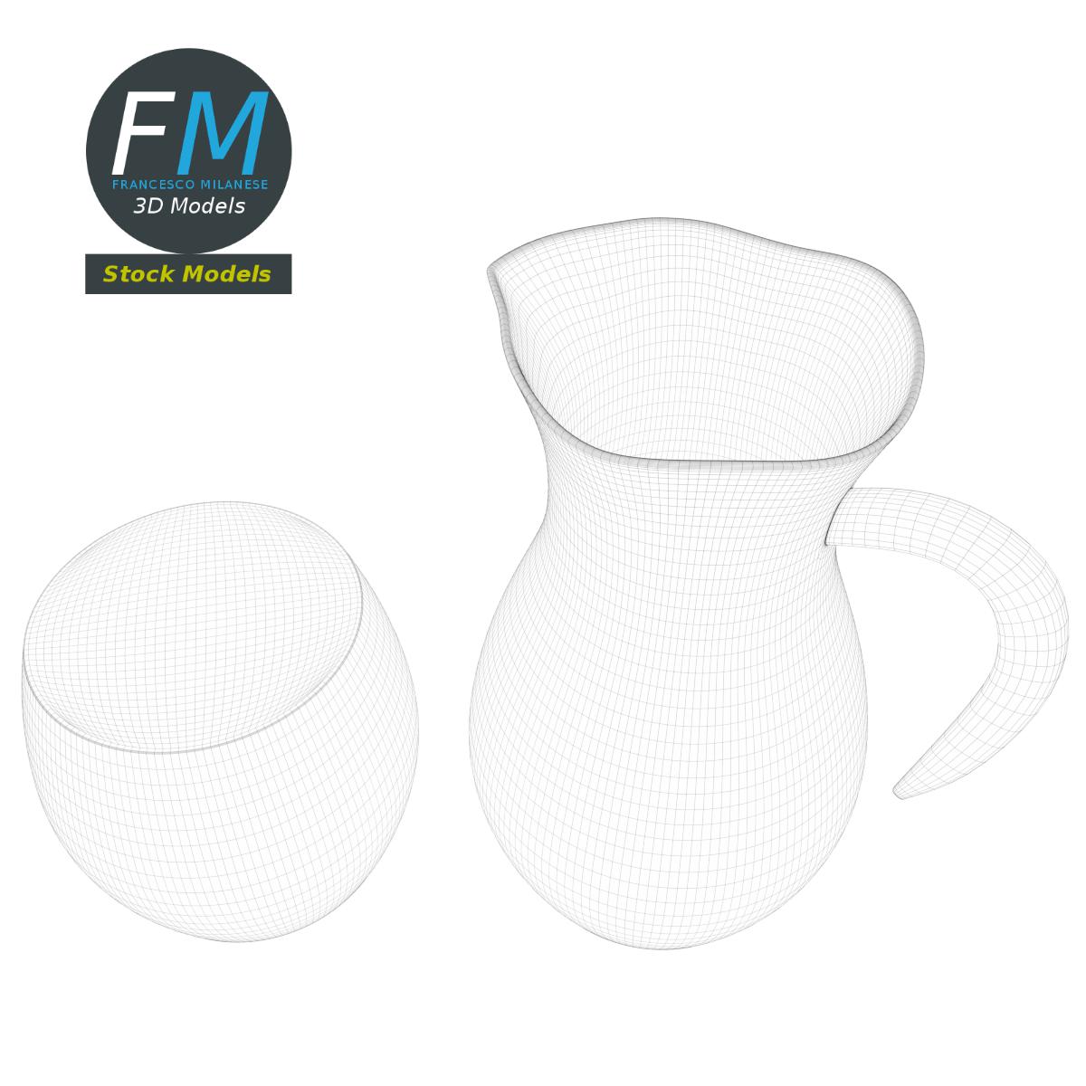 3D-Modell - Milchkaraffe - 08