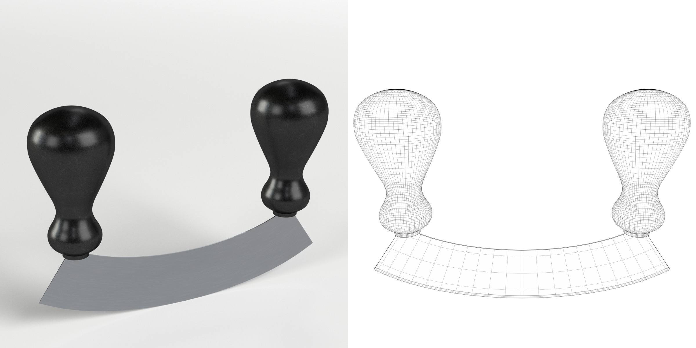 3D-Modell - Wiegemesser