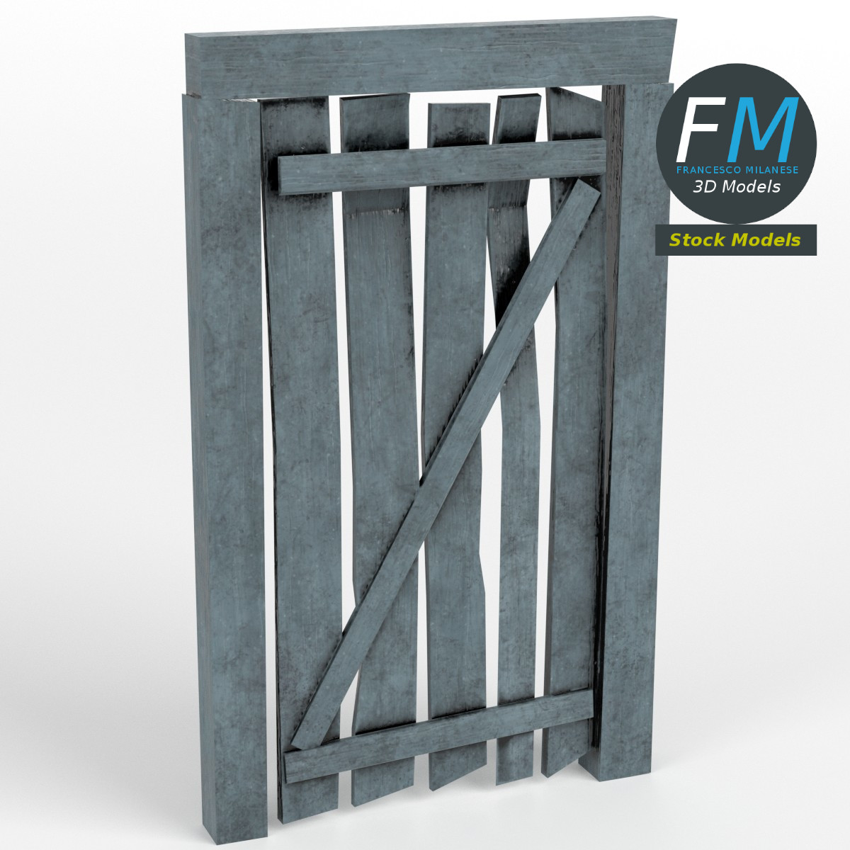 3D-Modell - Bergwerk-Eingangstür - 01