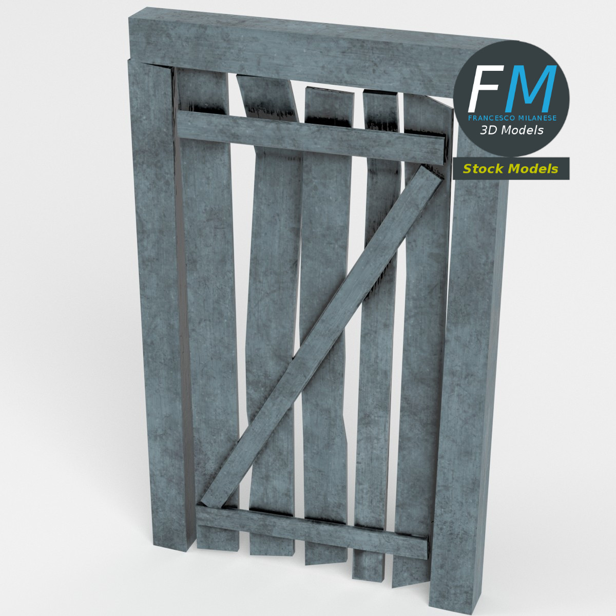 3D-Modell - Bergwerk-Eingangstür - 02