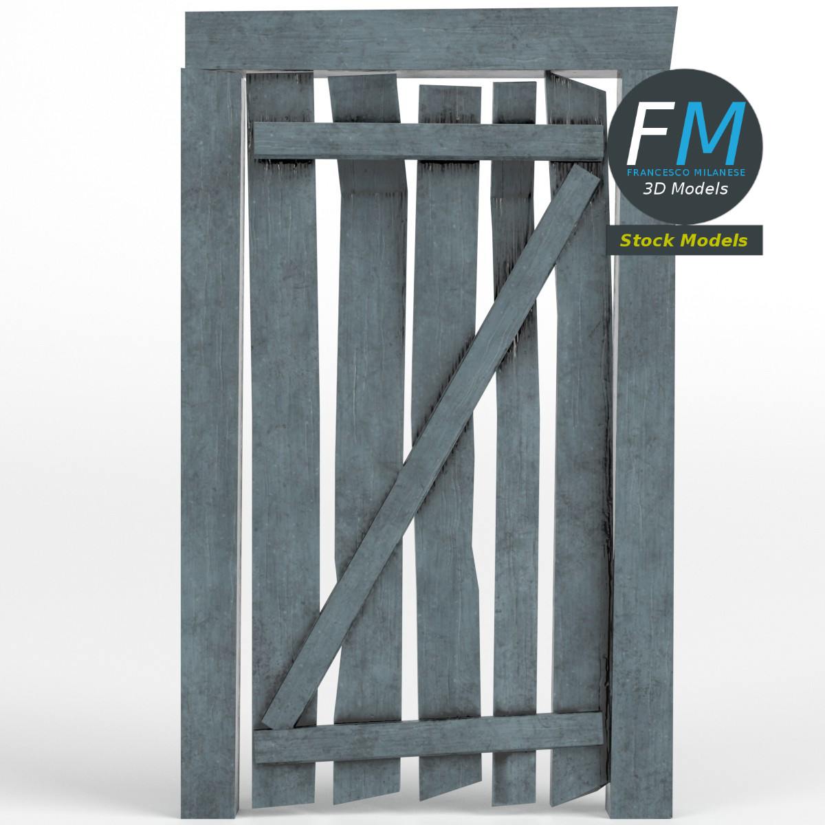 3D-Modell - Bergwerk-Eingangstür - 03