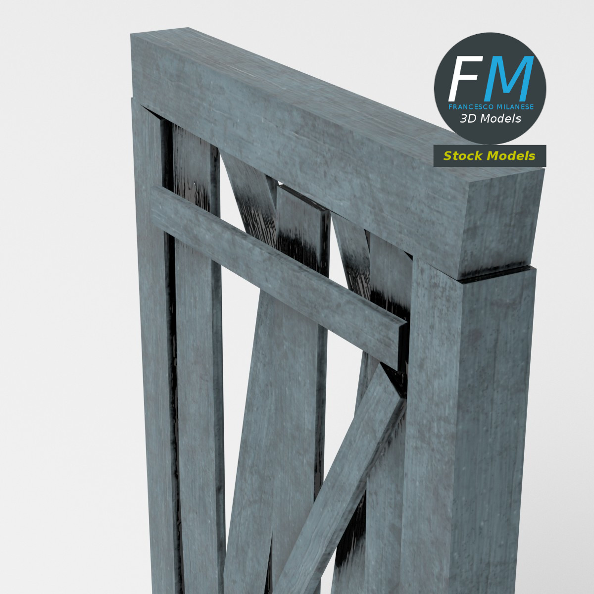 3D-Modell - Bergwerk-Eingangstür - 05