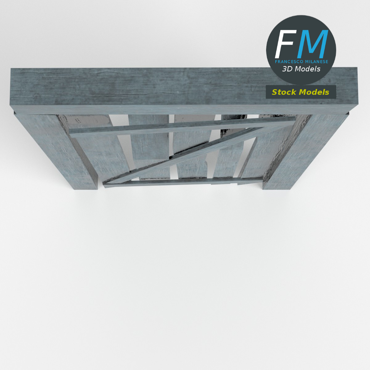 3D-Modell - Bergwerk-Eingangstür - 06
