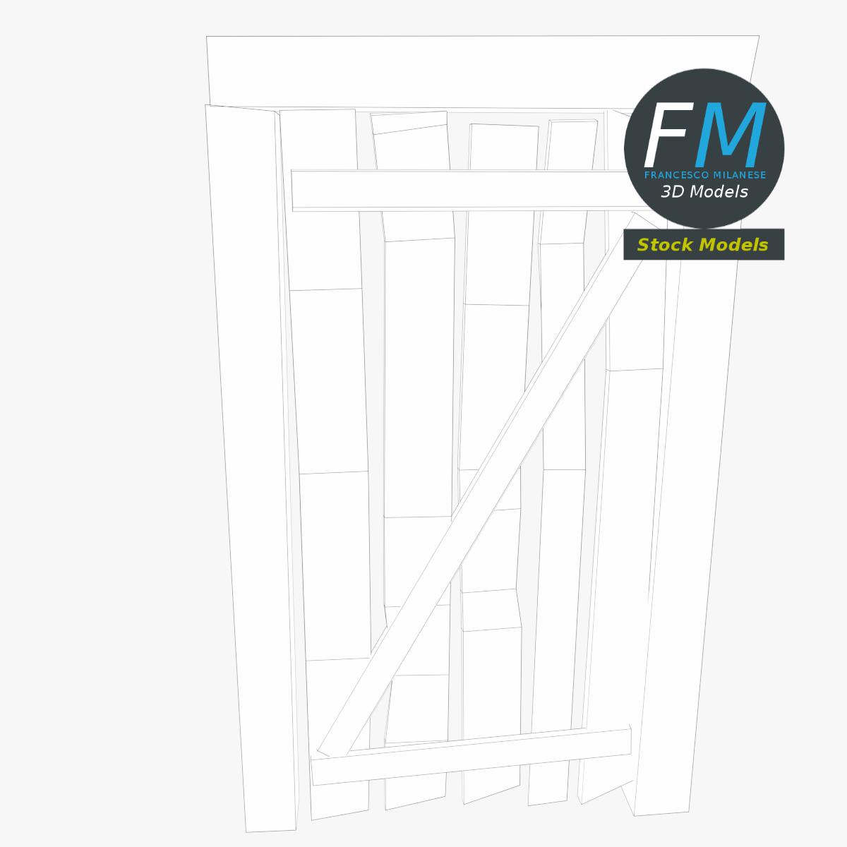 3D-Modell - Bergwerk-Eingangstür - 07