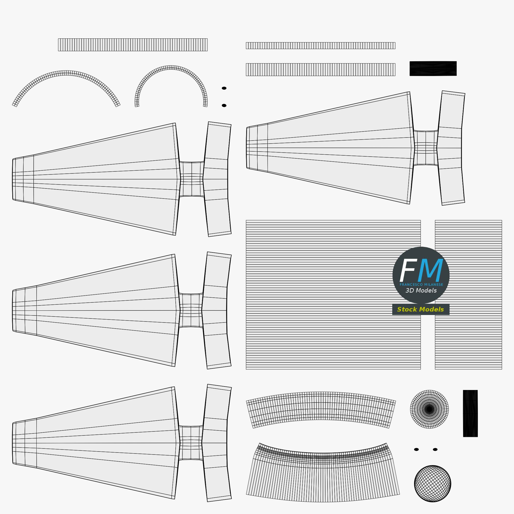3D-Modell - Sammlung von Raketen und Bomben - 12