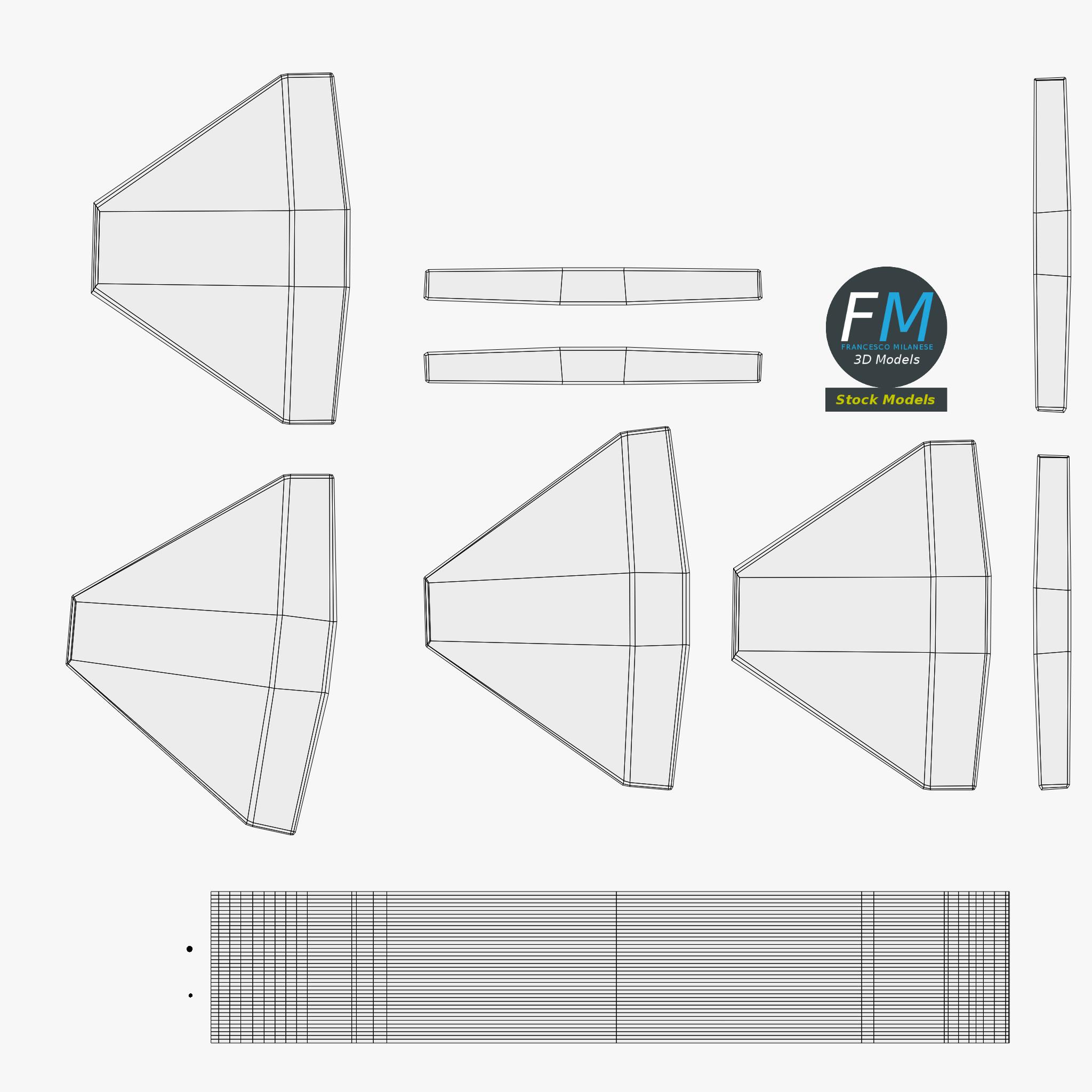 3D-Modell - Sammlung von Raketen und Bomben - 13