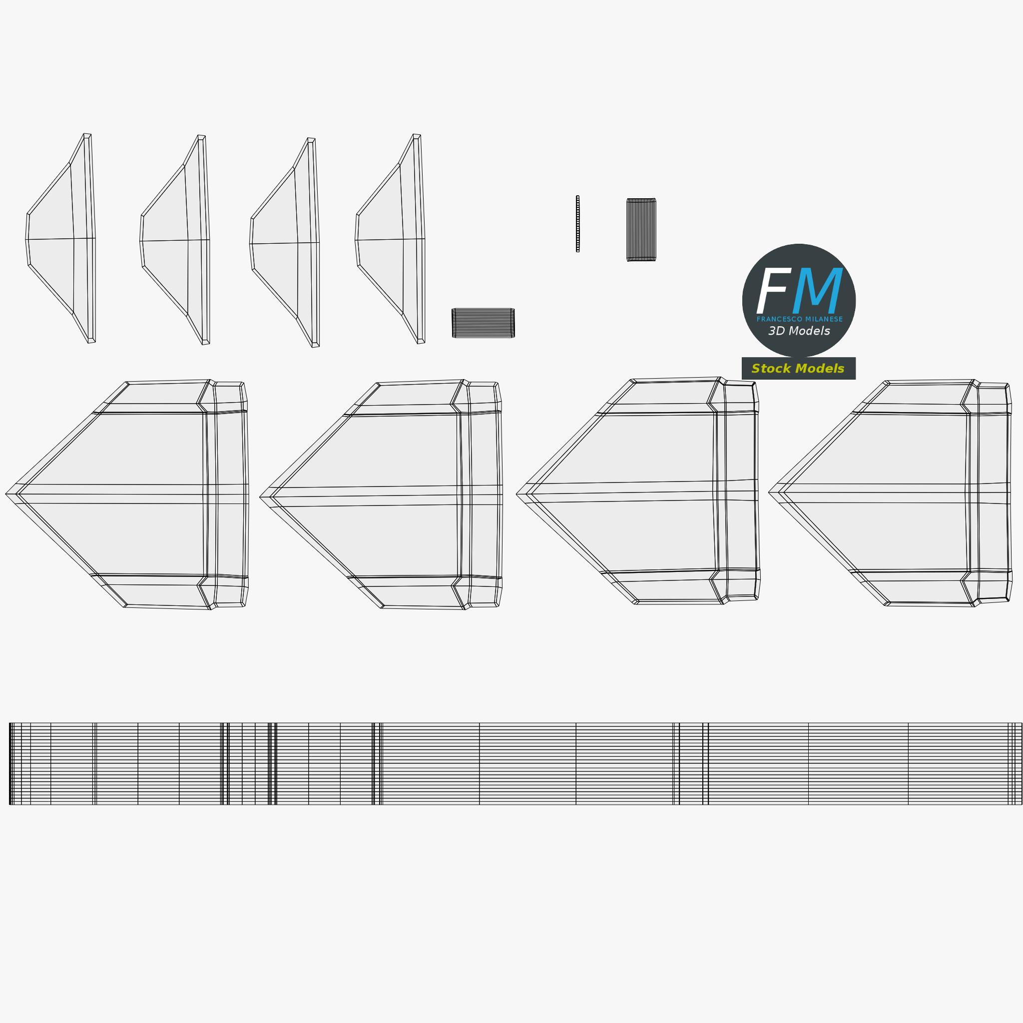 3D-Modell - Sammlung von Raketen und Bomben - 19