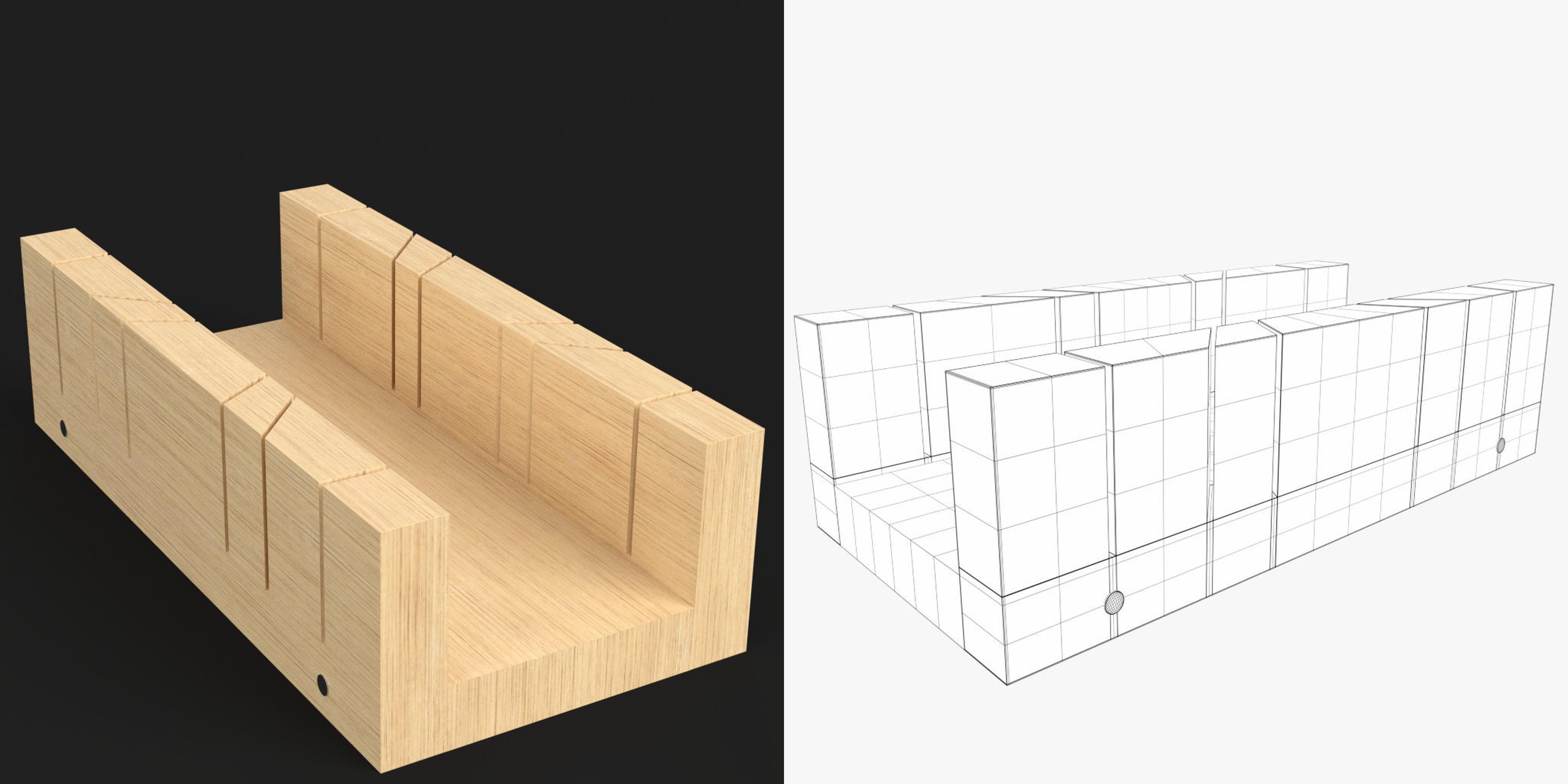 3D-Modell - Gehrungslade