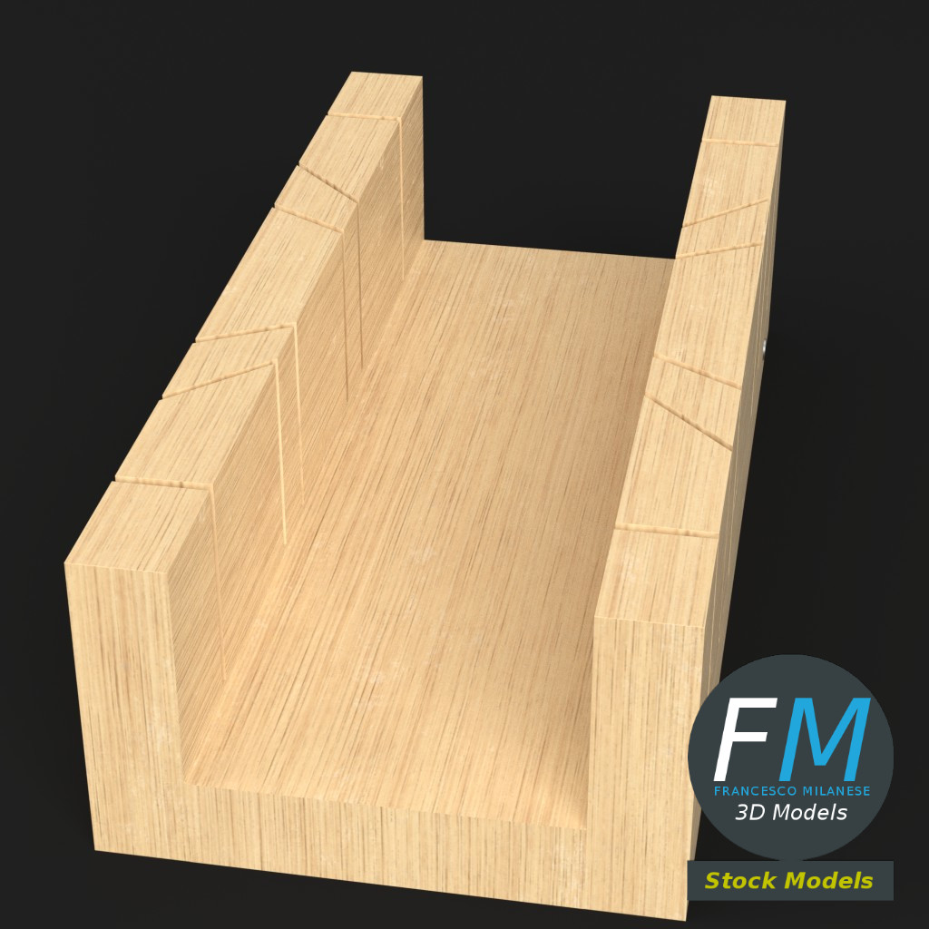 3D-Modell - Gehrungslade - 02