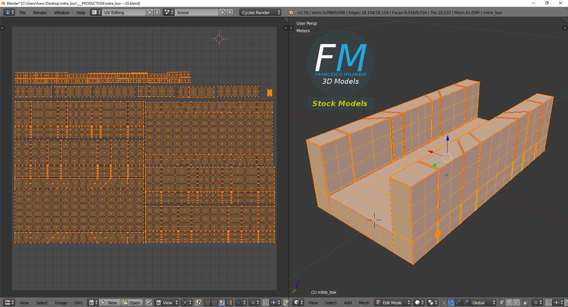 3D-Modell - Gehrungslade - 10