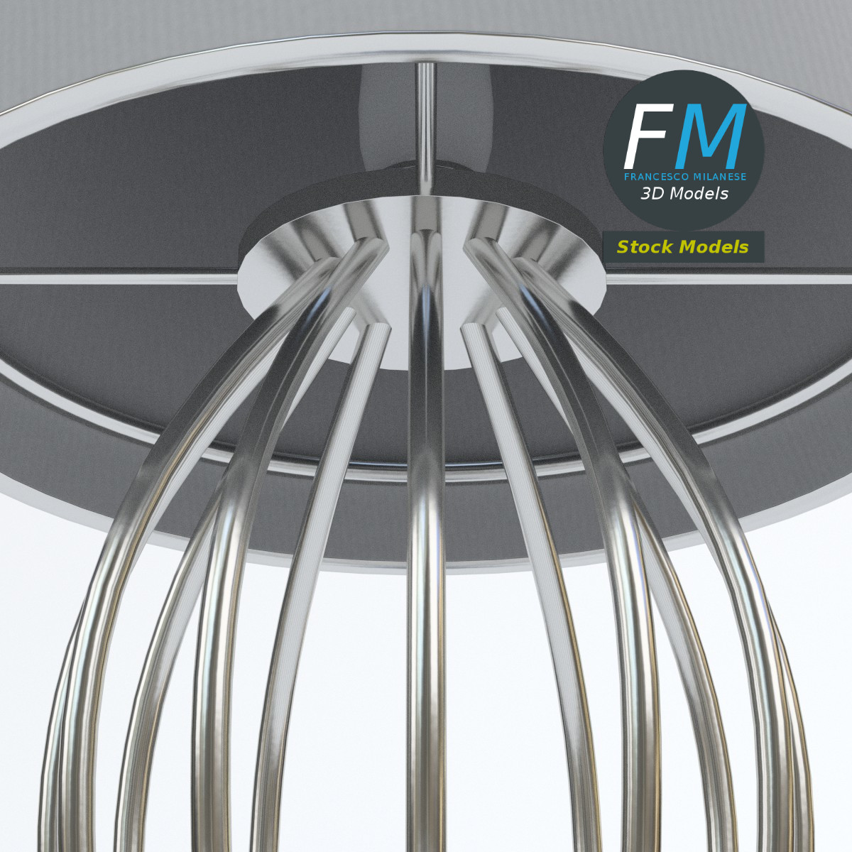 3D-Modell - Moderne Stehlampe - 04