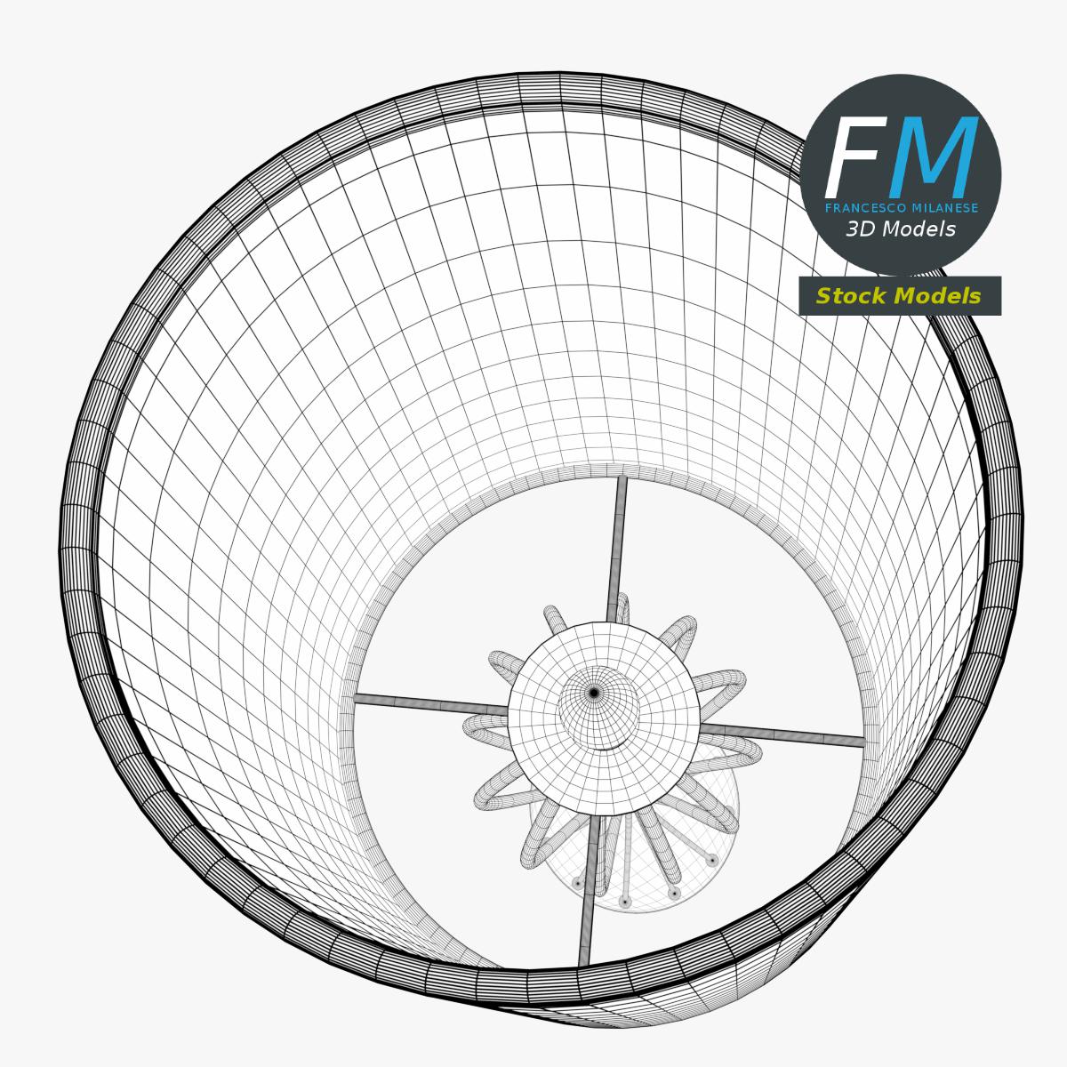 3D-Modell - Moderne Stehlampe - 07