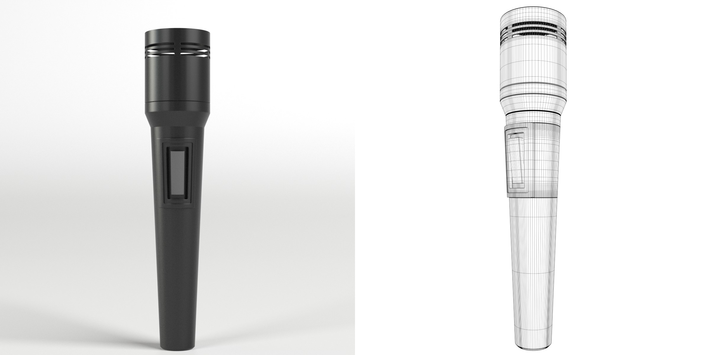3D-Modell - Modernes Mikrofon