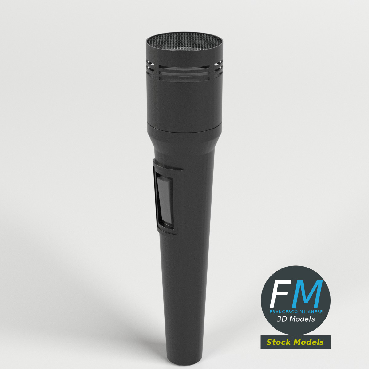 3D-Modell - Modernes Mikrofon - 02