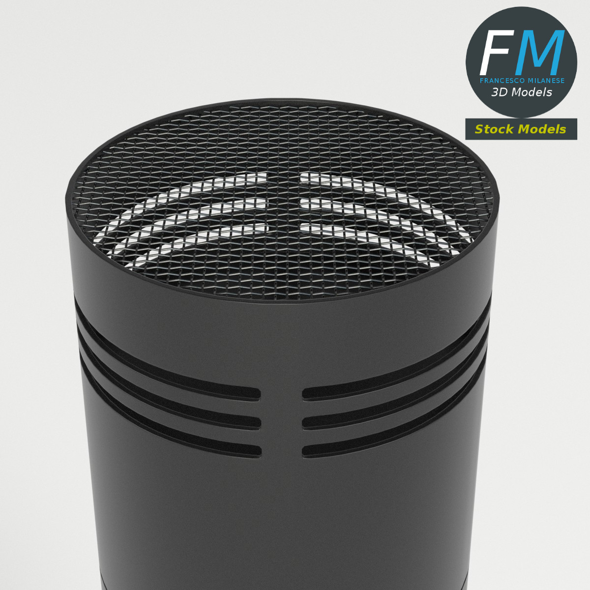 3D-Modell - Modernes Mikrofon - 04