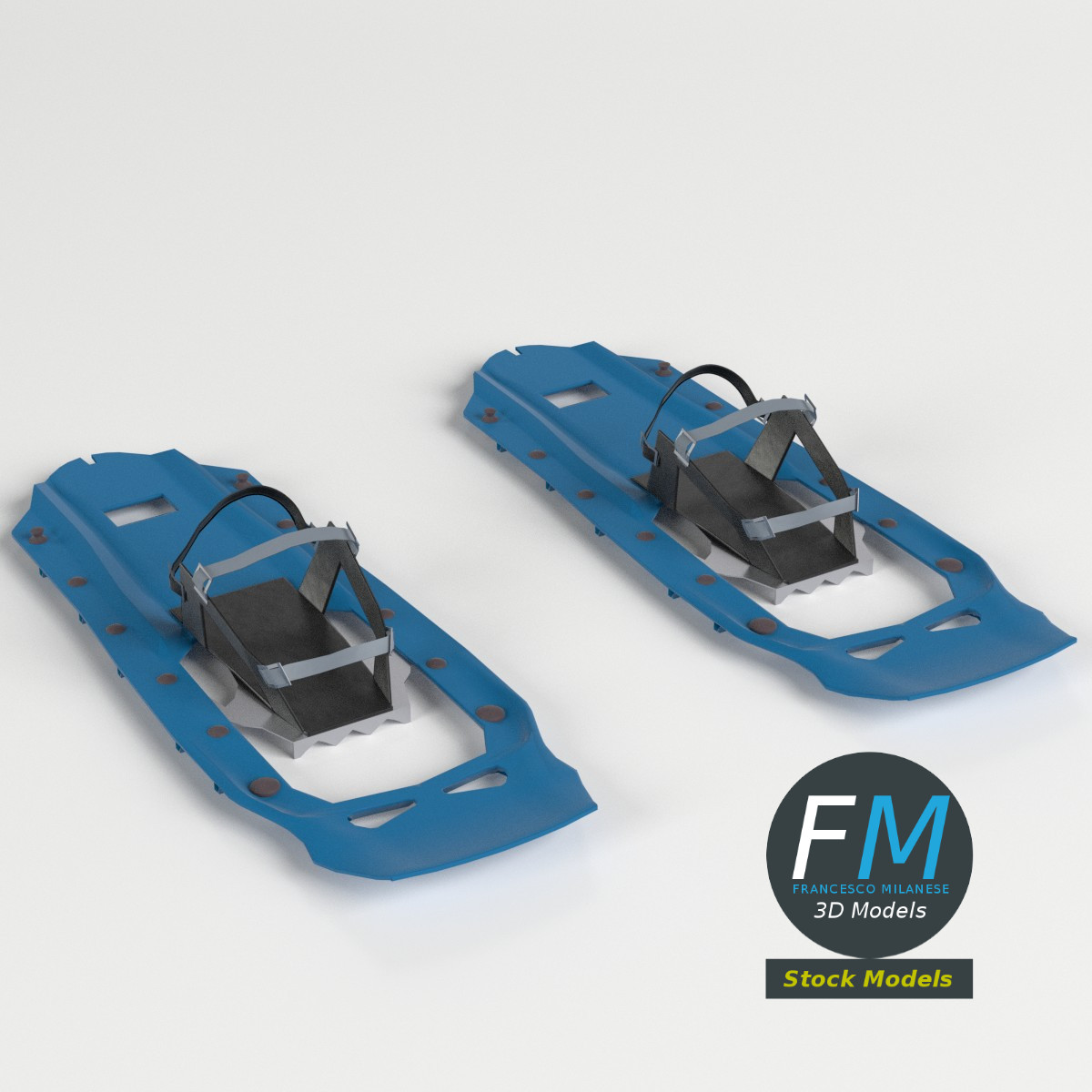 3D-Modell - Moderne Schneeschuhe - 01
