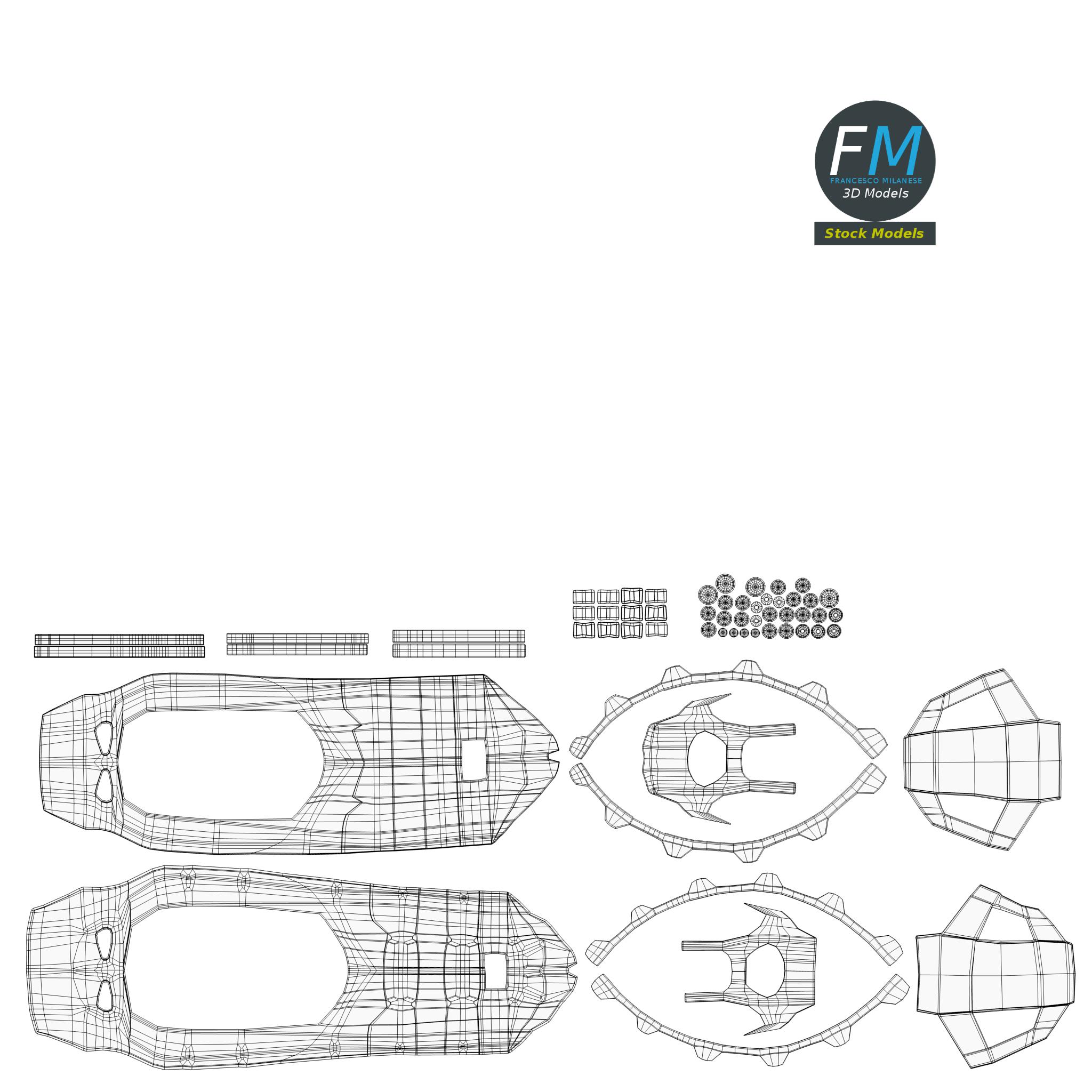 3D-Modell - Moderne Schneeschuhe - 11