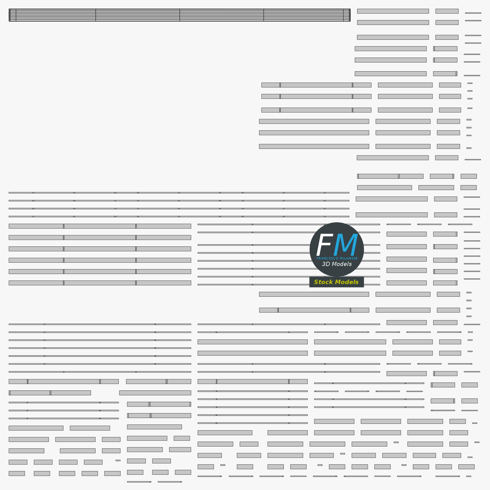 3D-Modell - Modularer Eisenzaun - 11 3D-Modell - Modularer Eisenzaun - 11
