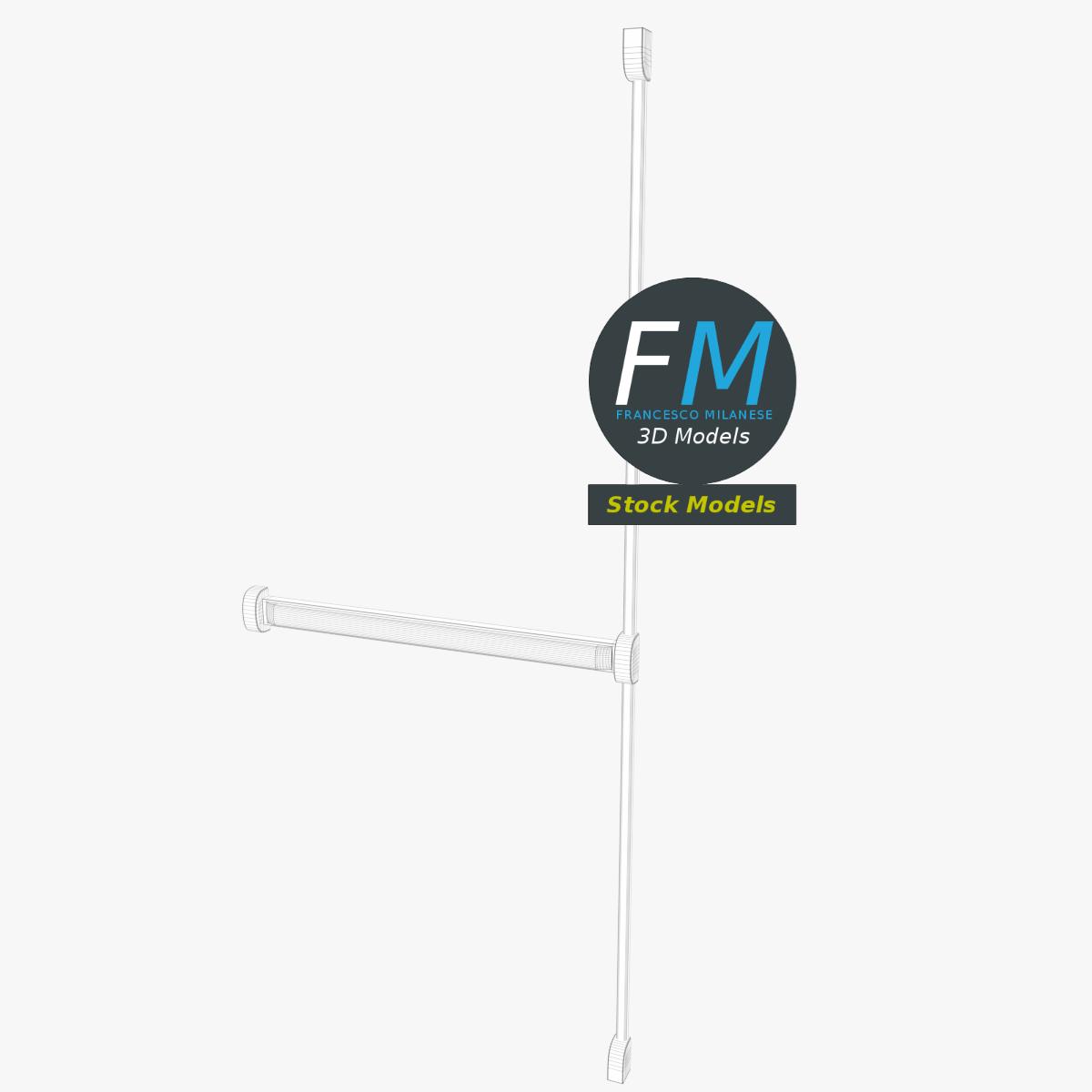 3D-Modell - Modulare Panikstange - 07