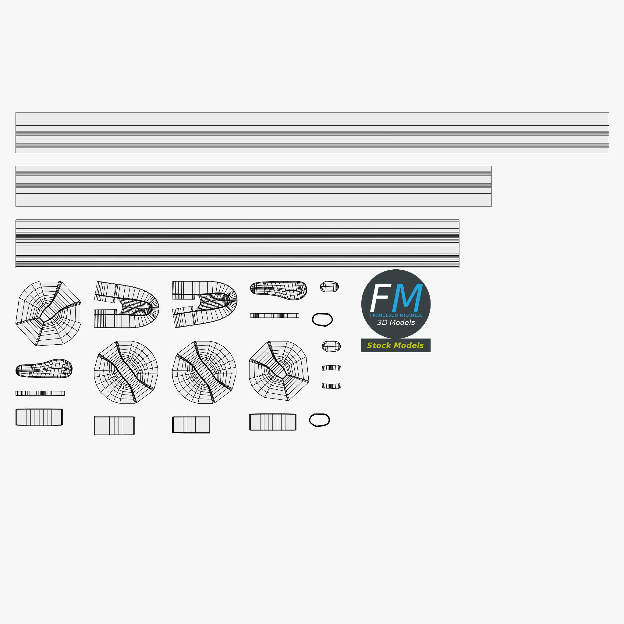 3D-Modell - Modulare Panikstange - 11 3D-Modell - Modulare Panikstange - 11