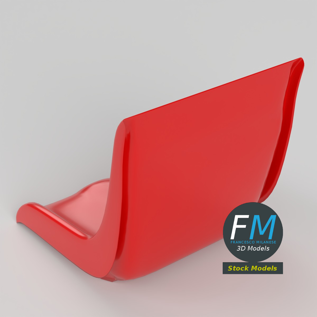3D Model - Molded Plastic Stadium Seat - 02