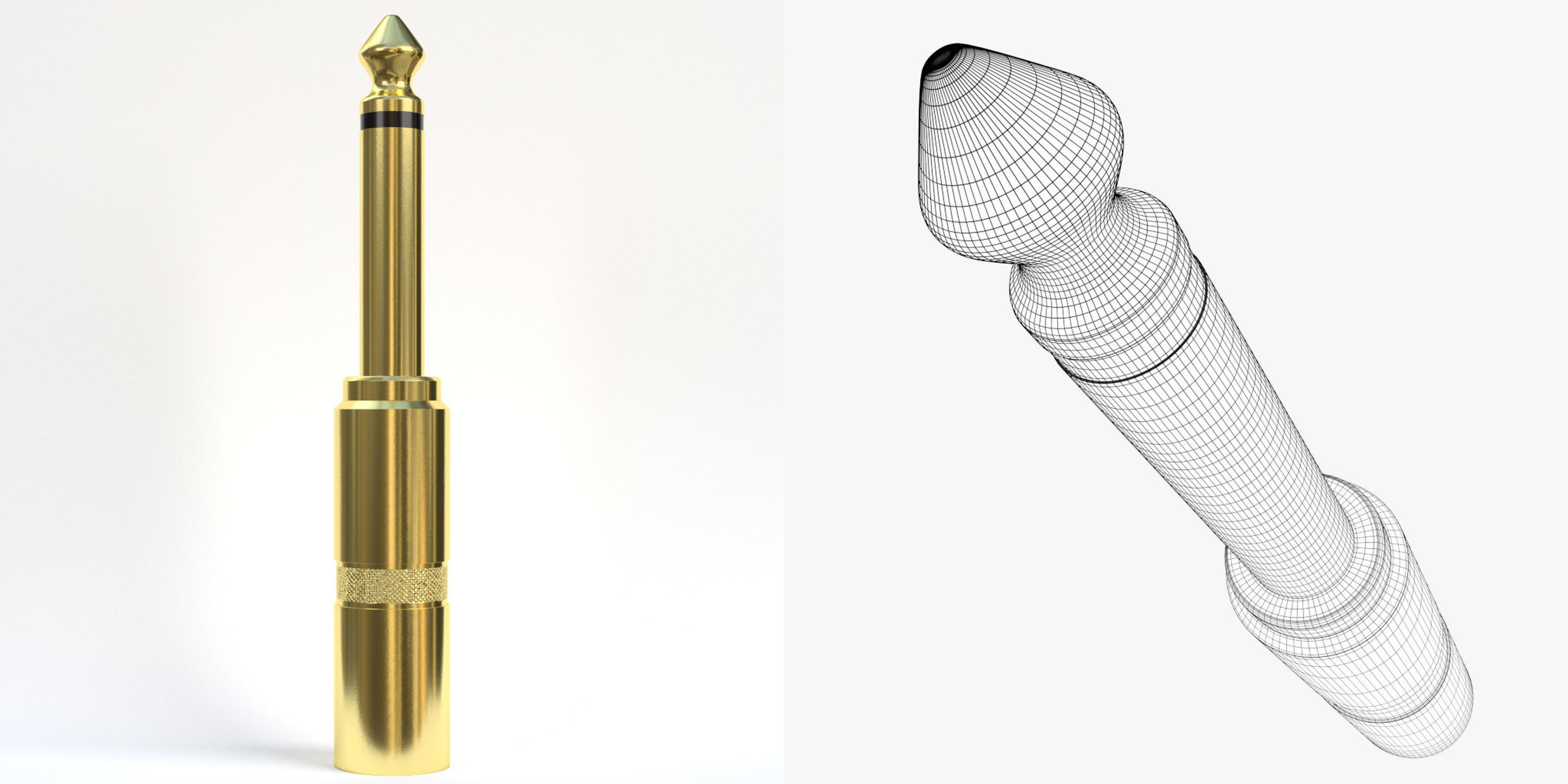 3D-Modell - Mono-Klinkenstecker
