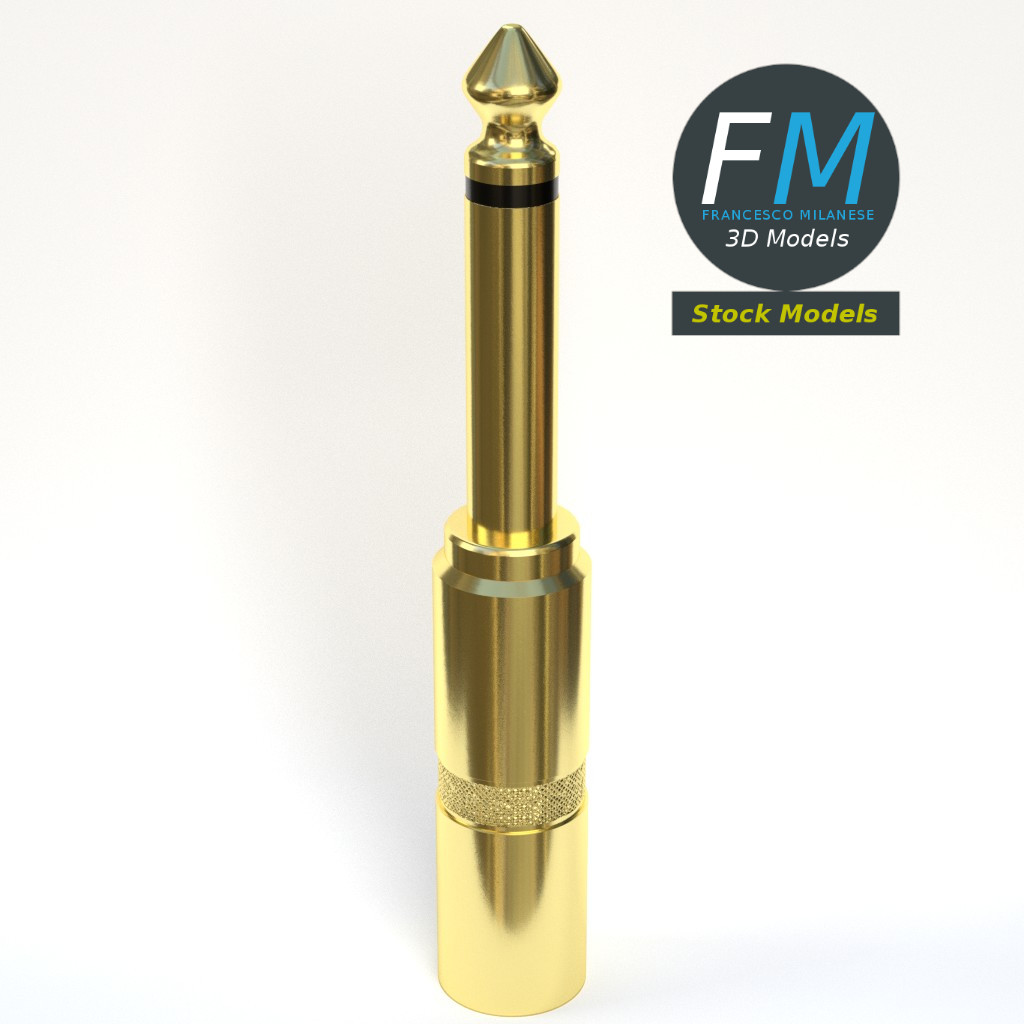3D-Modell - Mono-Klinkenstecker - 02