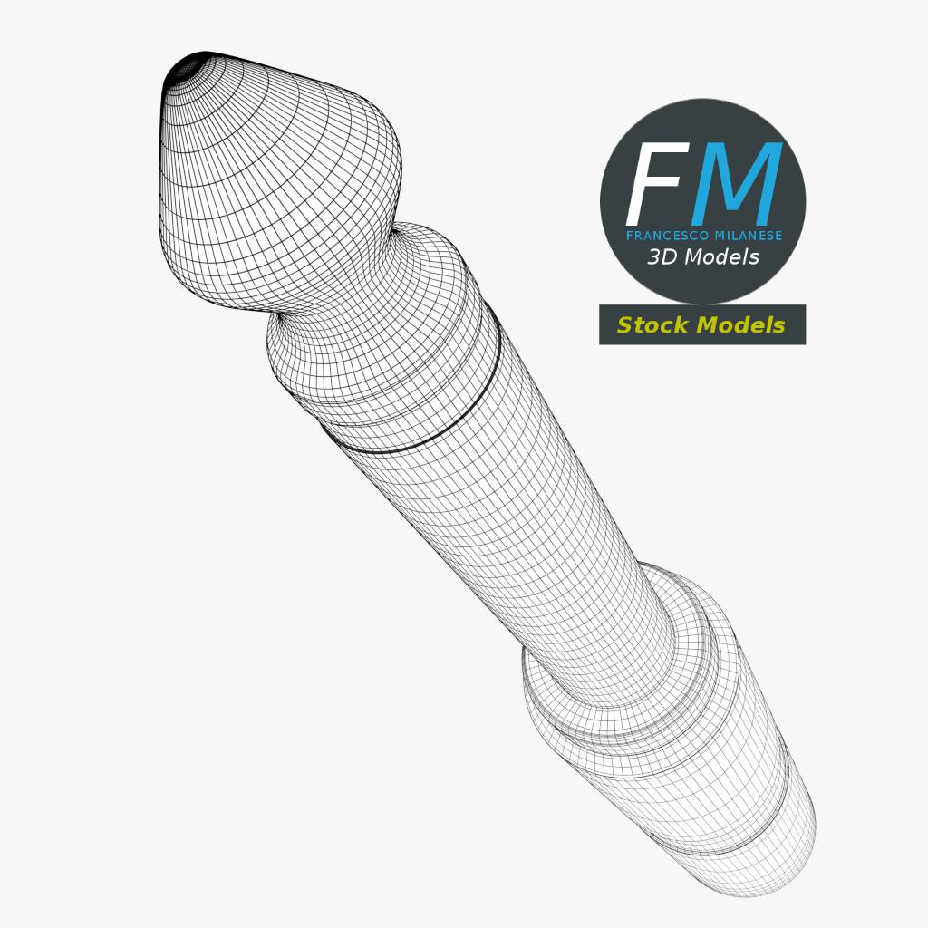 3D-Modell - Mono-Klinkenstecker - 07