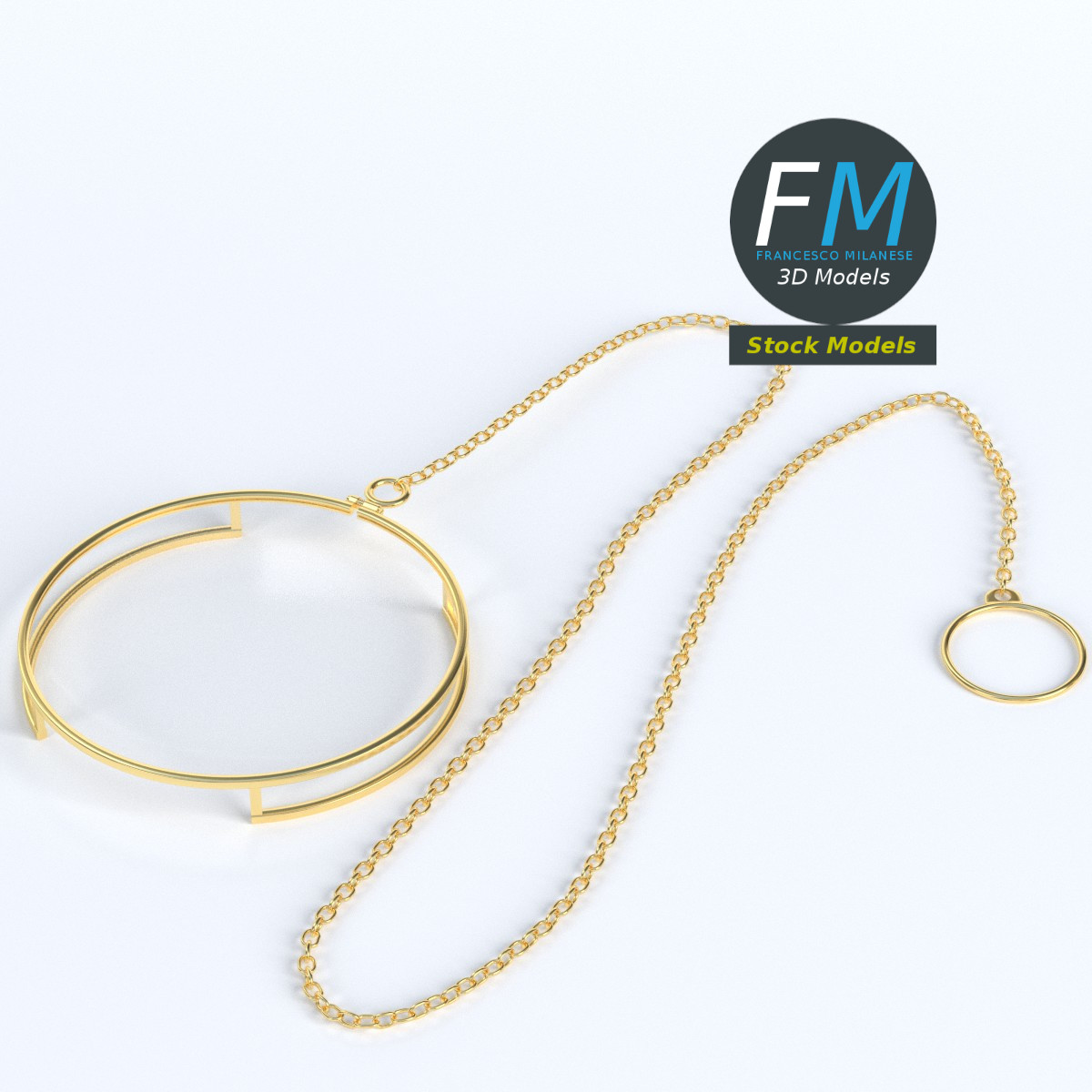 3D-Modell - Monokel Sehhilfe - 01