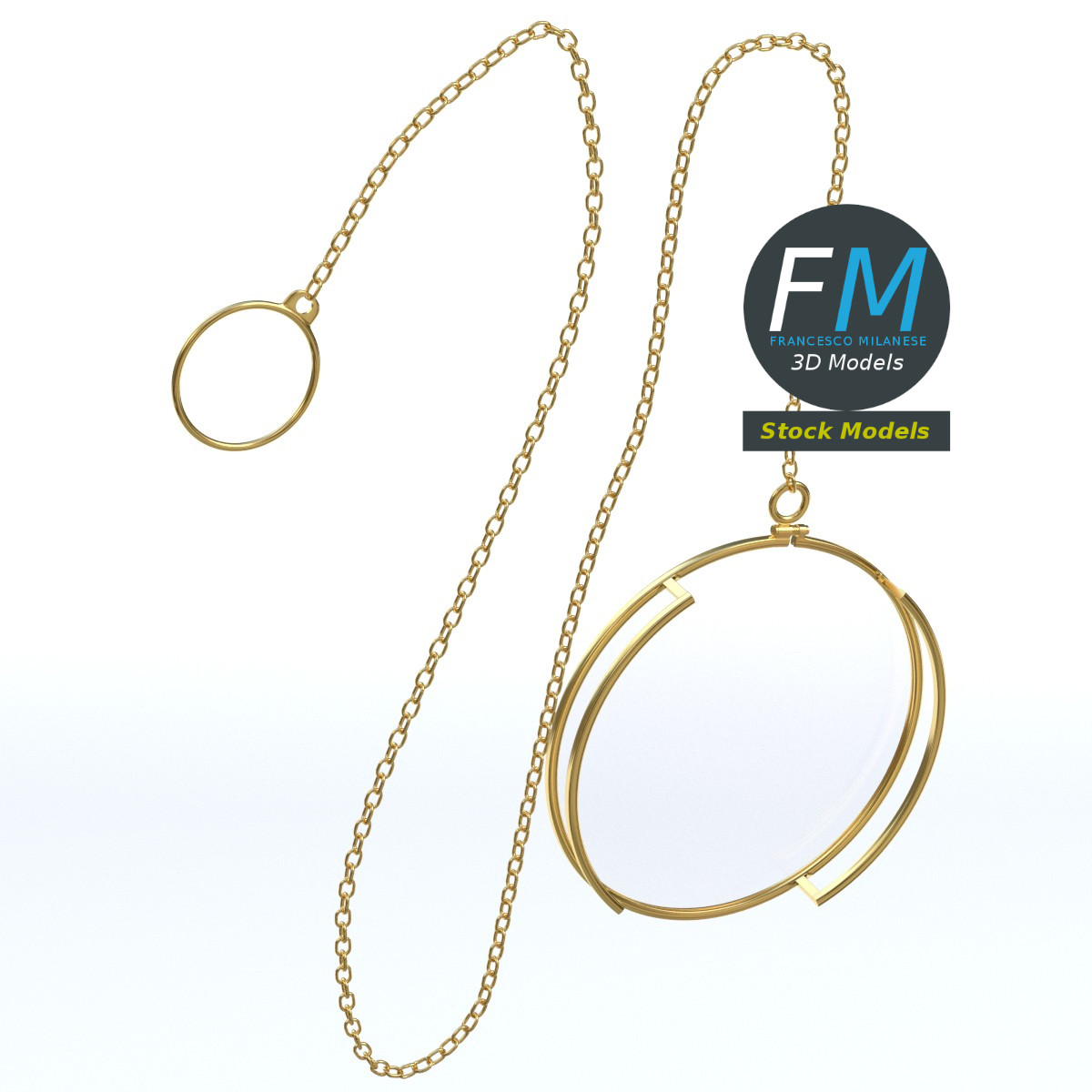 3D-Modell - Monokel Sehhilfe - 03