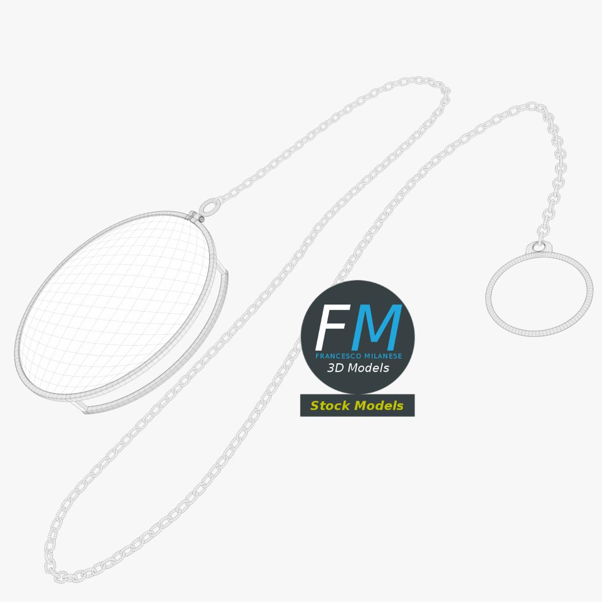 3D-Modell - Monokel Sehhilfe - 07
