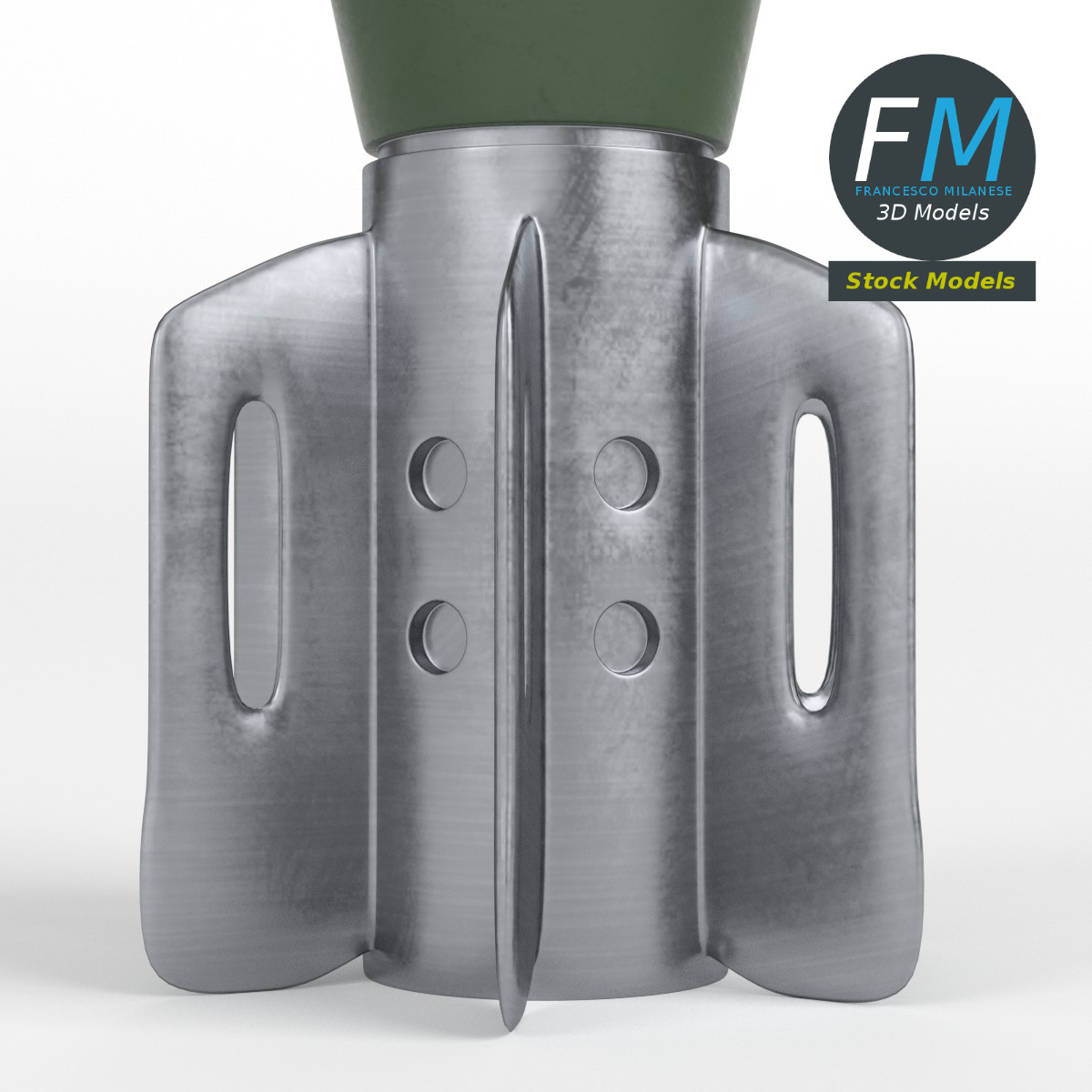 3D-Modell - Mörsergranate - 03
