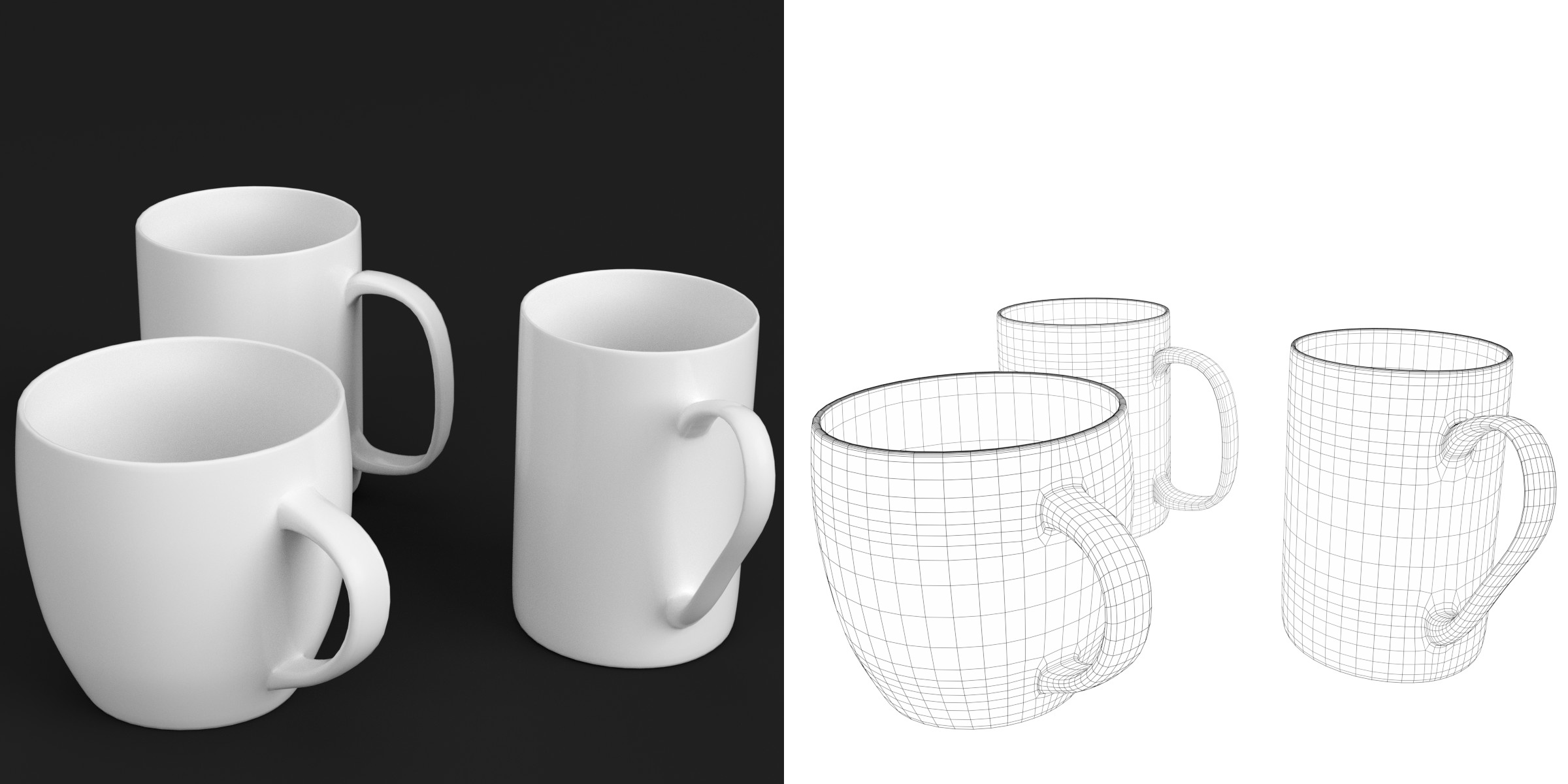 3D-Modell - Becher