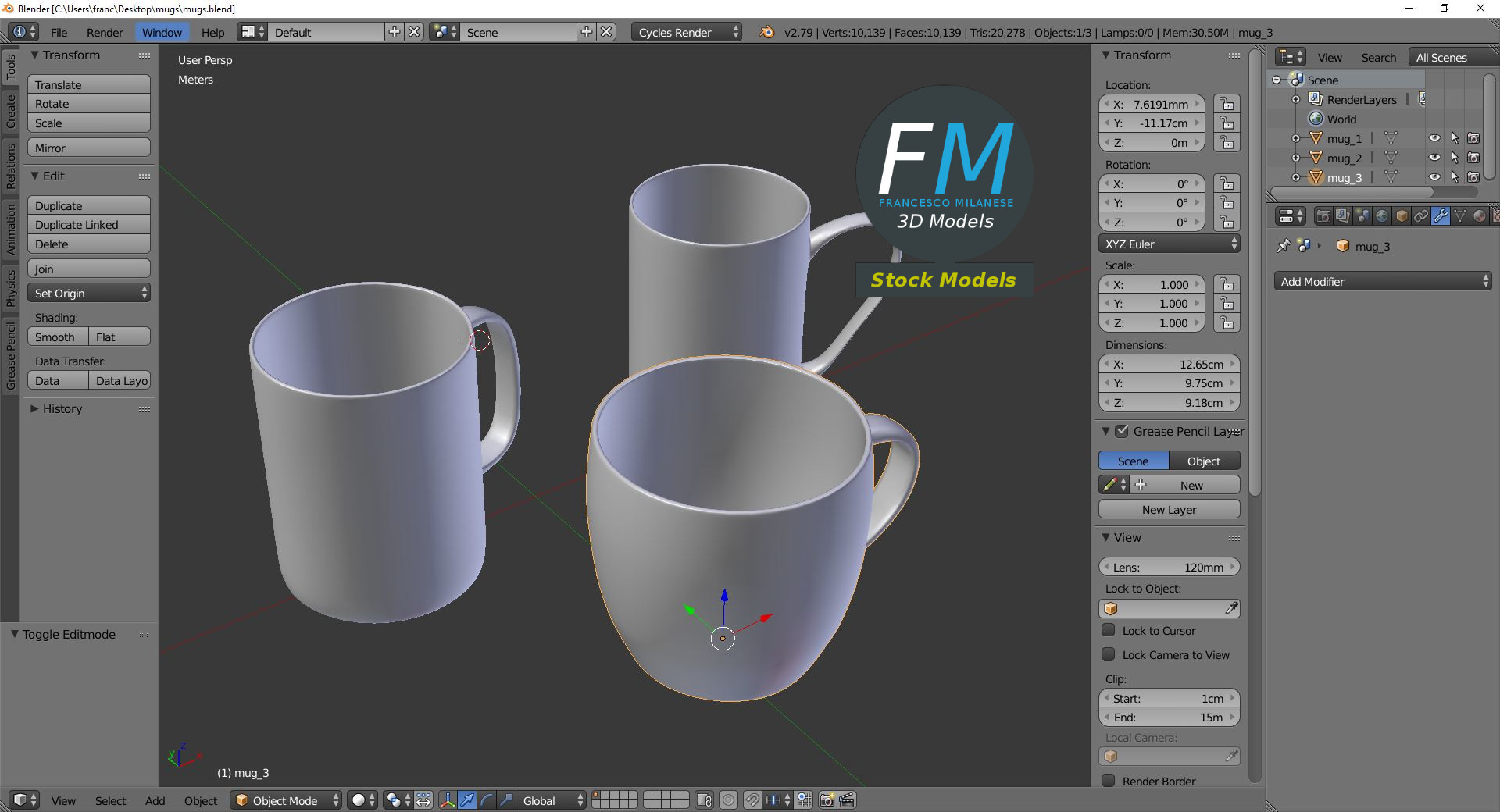 3D-Modell - Becher - 09