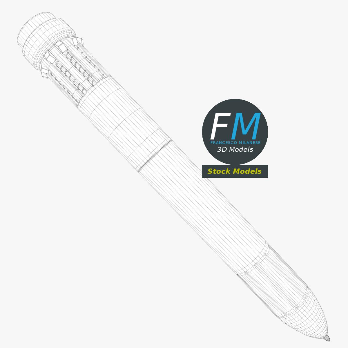 3D-Modell - Mehrfarbiger Kugelschreiber - 07