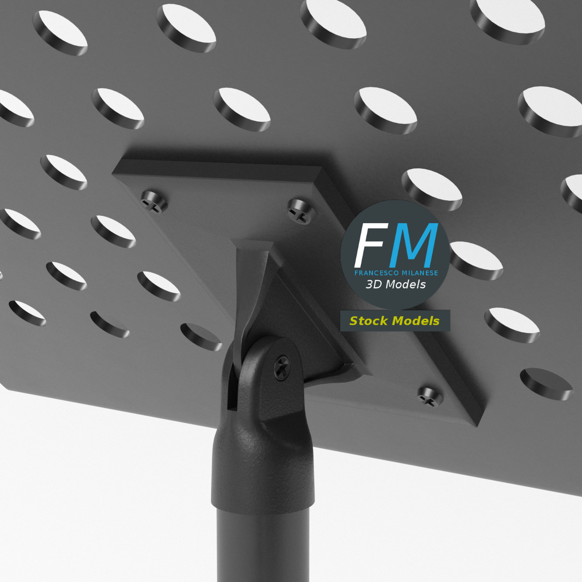 3D-Modell - Perforierter Notenständer - 05