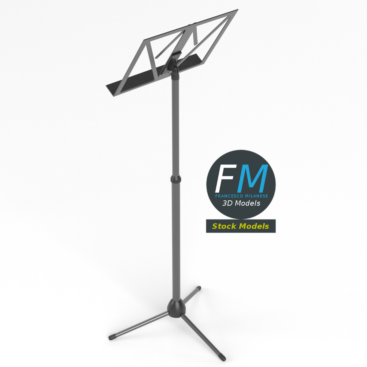 3D-Modell - Klappbarer Notenständer - 02