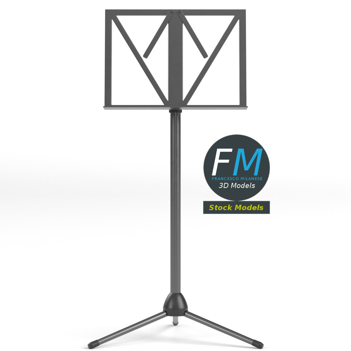 3D-Modell - Klappbarer Notenständer - 03