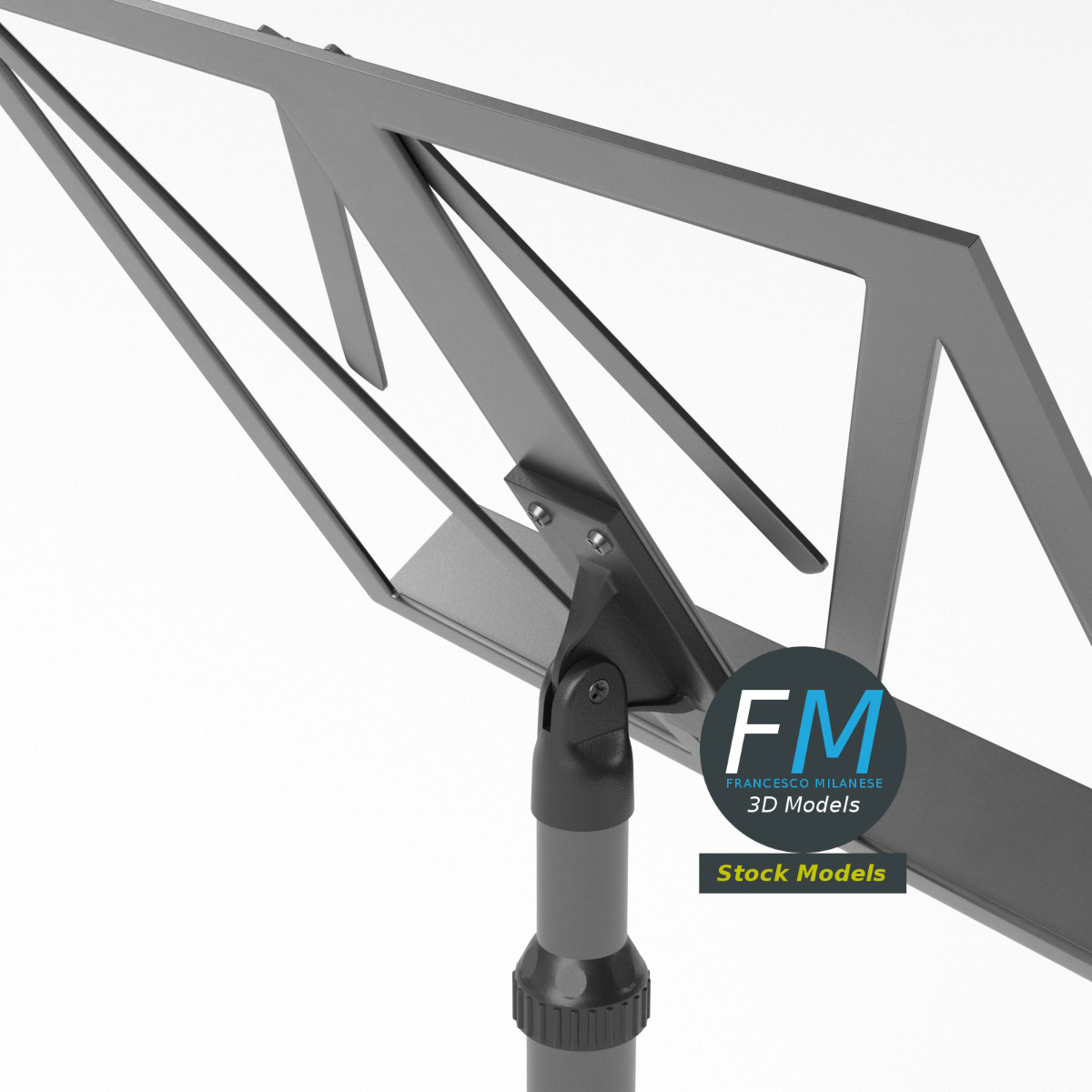 3D-Modell - Klappbarer Notenständer - 05