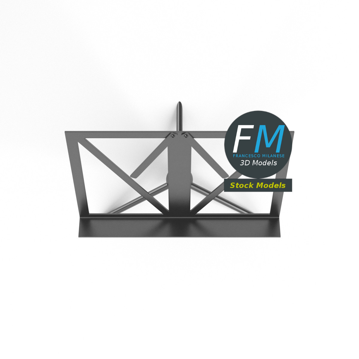3D-Modell - Klappbarer Notenständer - 06