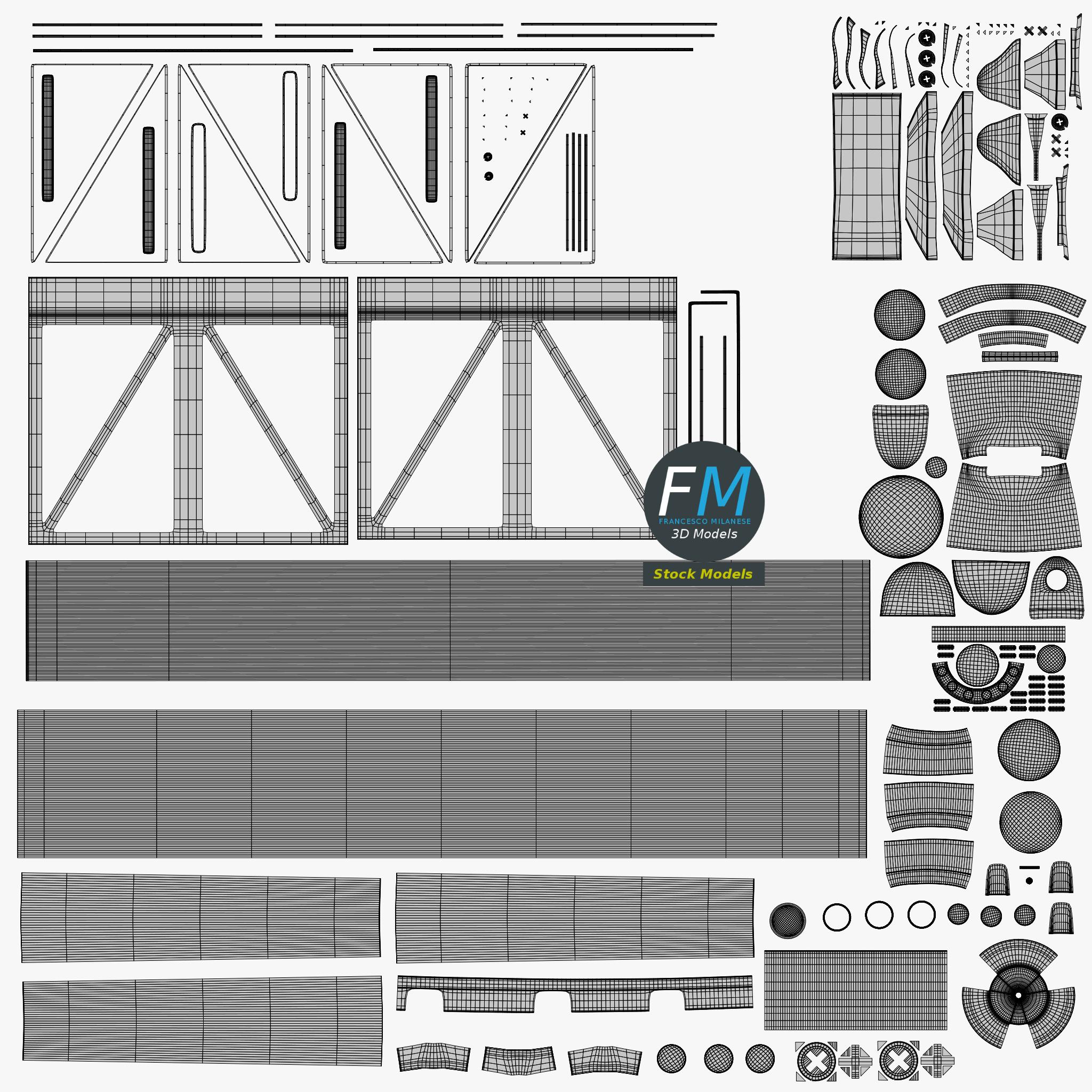 3D-Modell - Klappbarer Notenständer - 11 3D-Modell - Klappbarer Notenständer - 11