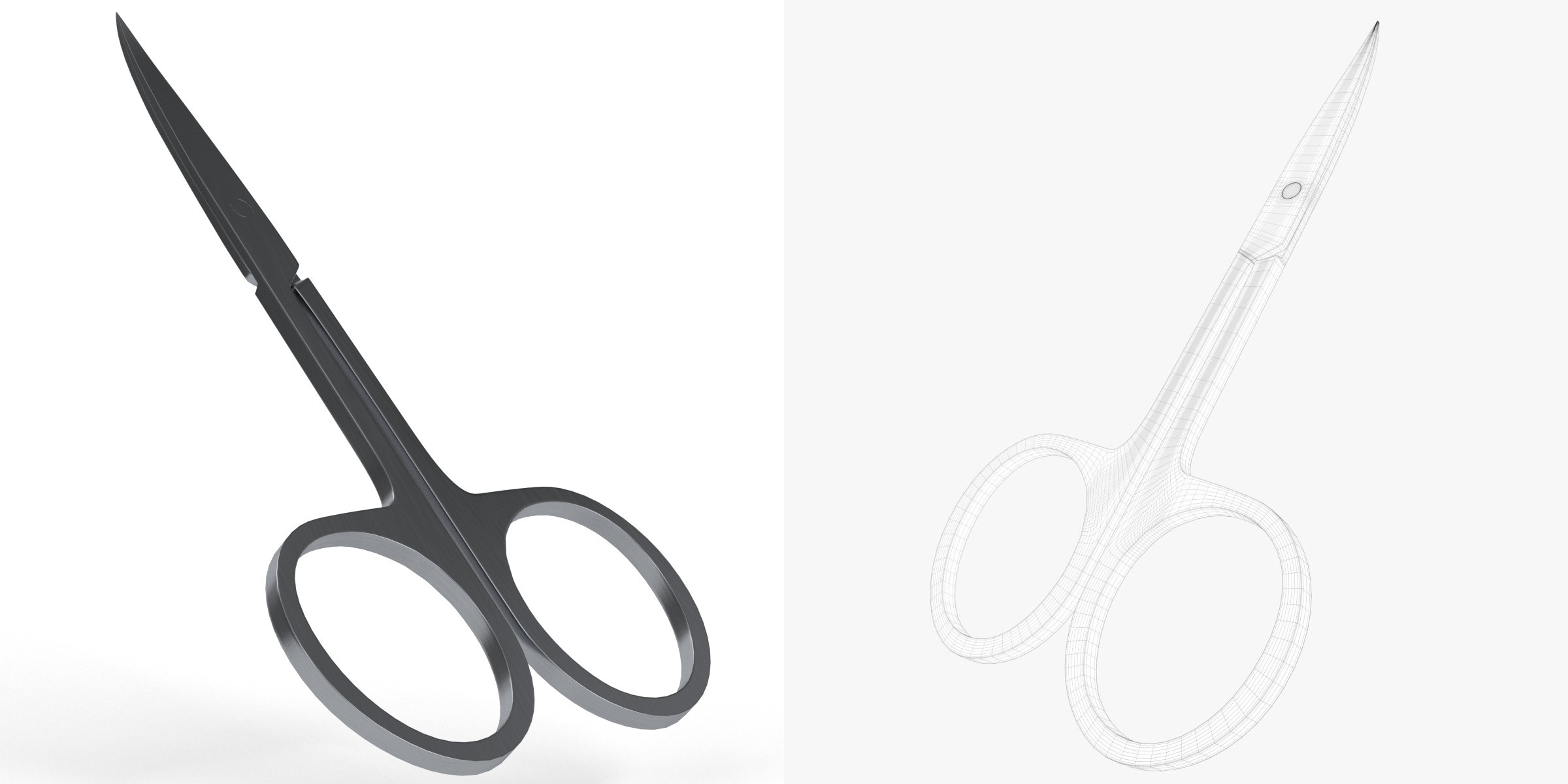 3D-Modell - Nagelschere