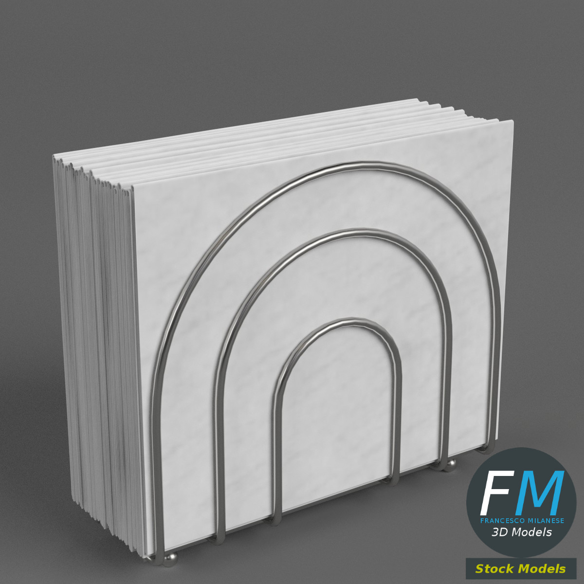 3D-Modell - Serviettenhalter - 01