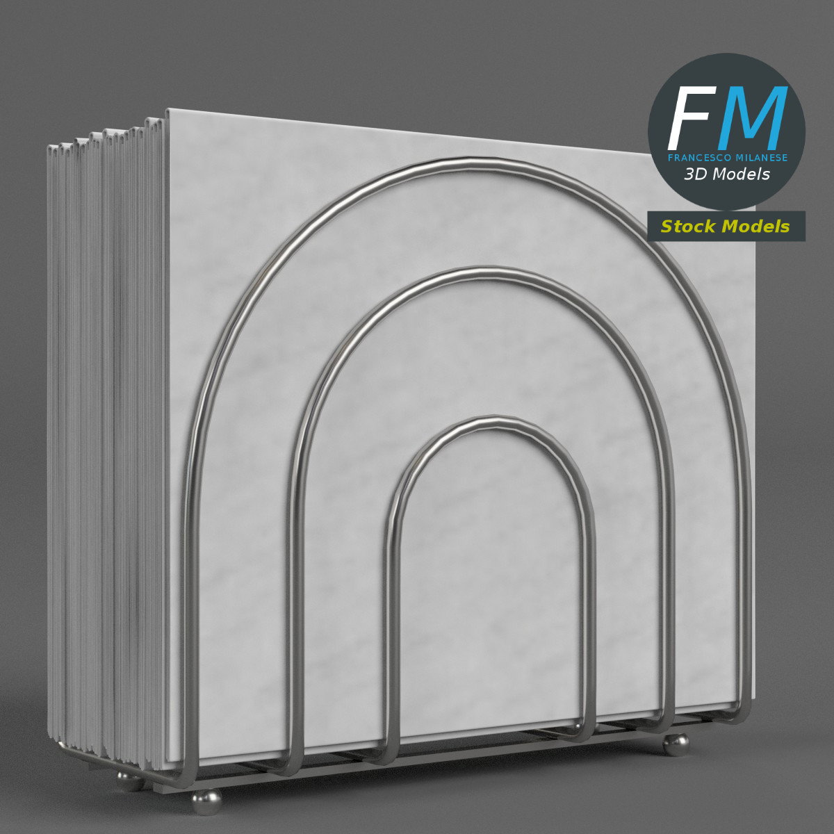3D-Modell - Serviettenhalter - 03