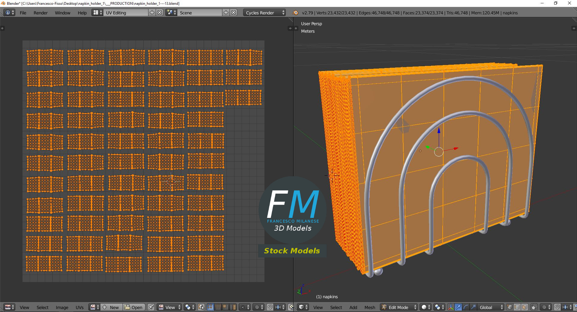 3D-Modell - Serviettenhalter - 10