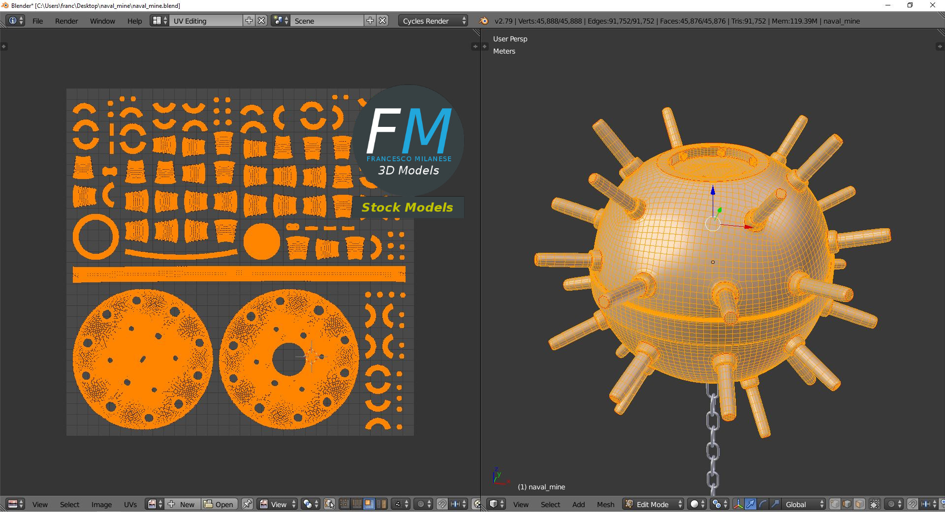3D-Modell - Seemine - 10
